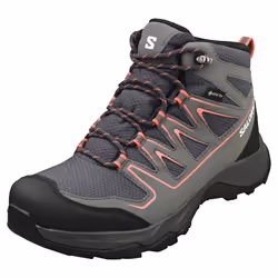 Salomon Onis Mid Gore-tex Womens Ankle Boots in Grey Black - 7.5