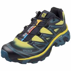 Salomon Xt-6 Skyline Unisex Fashion Trainers in Carbon Lime - 4.5