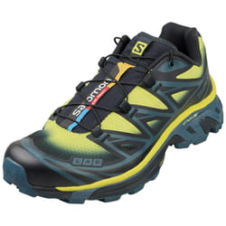 Salomon Xt-6 Skyline Unisex Fashion Trainers in Carbon Lime - 5.5