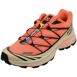 Salomon Xt-6 Unisex Fashion Trainers in Coral Black - 10