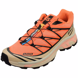 Salomon Xt-6 Unisex Fashion Trainers in Coral Black - 12