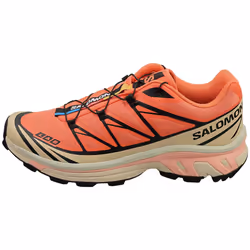 Salomon Xt-6 Unisex Fashion Trainers in Coral Black - 12