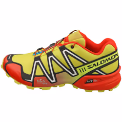 Salomon Speedcross 3 Unisex Running Trainers in Yellow Red - 6.5 UK