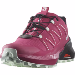 Salomon Women's SPEEDCROSS PEAK Trail Running Shoes for Women, Vivacious / Black / Clearly Aqua,6.5