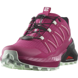 Salomon Women's SPEEDCROSS PEAK Trail Running Shoes for Women, Vivacious / Black / Clearly Aqua,6.5
