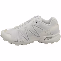 Salomon Speedcross 3 Unisex Fashion Trainers in White Silver - 8.5