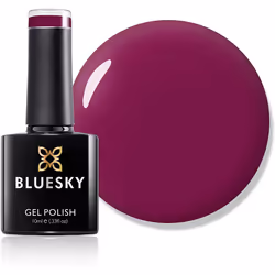 Bluesky Gel Nail Polish, Tinted Love 80557, Claret, Currant, Dark, Purple, Red, Long Lasting, Chip Resistant, 10 ml (Requires ...