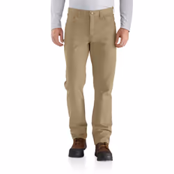 Carhartt mens Rugged Flex Rigby Five Pocket Work Utility Pants  Dark Khaki  36W x 32L US