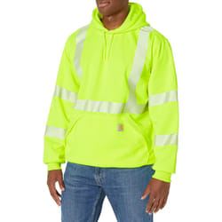 Carhartt Men's Big High Visibility Loose Fit Midweight Hooded Class 3