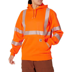 Carhartt Men's Big High Visibility Loose Fit Midweight Hooded Class 3