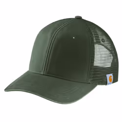 Carhartt Men's Canvas Mesh Back Cap Baseball, Moss, One Size