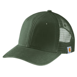Carhartt Men's Canvas Mesh Back Cap Baseball, Moss, One Size