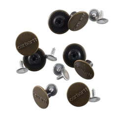Carhartt Button Kit  Large  Antique Brass