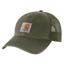 Carhartt Men's Canvas Mesh-Back Cap  Basil  OFA