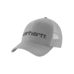 Carhartt Men's Canvas Mesh-Back Logo Graphic Cap  Asphalt/Black  OS