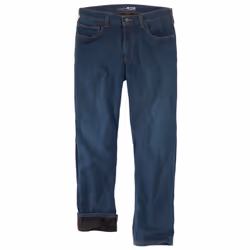 Carhartt Men's Rugged Flex Relaxed Fit Fleece-Lined 5-Pocket Jean  Rap