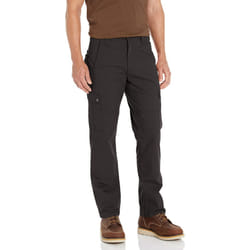 Carhartt Men's Rugged Flex Relaxed Fit Ripstop Cargo Work Pant  Black  30 x 32