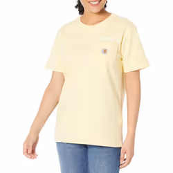 Carhartt womens Short-sleeve T-shirt Loose Fit Heavyweight Short Sleev