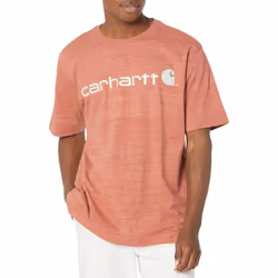 carhartt Mens Loose Fit Heavyweight Short-Sleeve Logo graphic T-Shirt