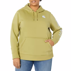 Carhartt Women's Relaxed Fit Midweight Logo Sleeve Graphic Sweatshirt