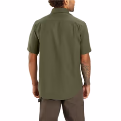Carhartt Men's Rugged Flex Relaxed Fit Midweight Canvas Short-Sleeve S