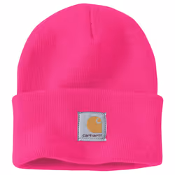 Carhartt Men's Knit Cuffed Beanie  Pink Glow