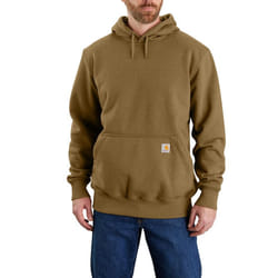 Carhartt Men's Big & Tall Rain Defender Loose Fit Heavyweight Sweatshirt  Oak Brown