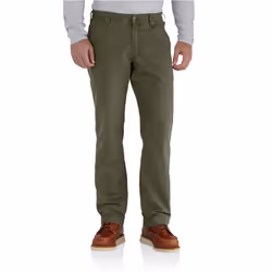 Carhartt Men's Rugged Flex Relaxed Fit Canvas Work Pant  Moss