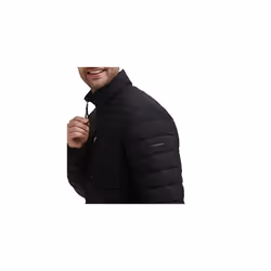Calvin Klein Mens Lightweight Water Resistant Packable Down Puffer Jacket Standard and Big  Tall  Black Stretch  Small
