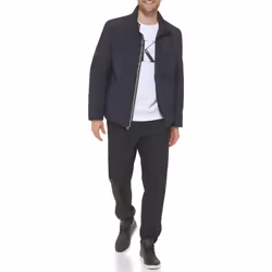 Calvin Klein Men's Sherpa Lined Soft Shell Jacket  True Navy  Medium