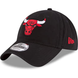 New Era NBA Core Classic 9TWENTY Adjustable Hat Cap One Size Fits All (Chicago Bulls Black)