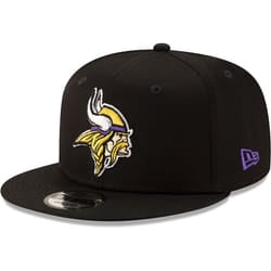 New Era Men NFL 9FIFTY Adjustable Snapback Hat Cap One Size Fits All (Minnesota Vikings Black)