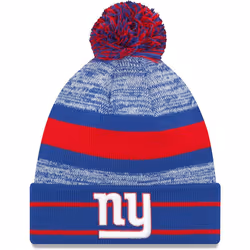New Era Unisex-Adult NFL Official Sport Knit Classic Cuffed Knit Pom Beanie Hat (New York Giants)