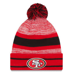 New Era Unisex-Adult NFL Official Sport Knit Classic Cuffed Knit Pom Beanie Hat (San Francisco 49ers)