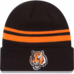New Era Unisex-Adult NFL Official Sport Knit Classic Striped Knit Beanie Cold Weather Hat (Cincinnati Bengals)
