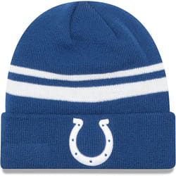 New Era Unisex-Adult NFL Official Sport Knit Classic Striped Knit Beanie Cold Weather Hat (Indianapolis Colts)