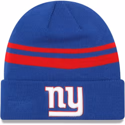 New Era Unisex-Adult NFL Official Sport Knit Classic Striped Knit Beanie Cold Weather Hat (New York Giants)