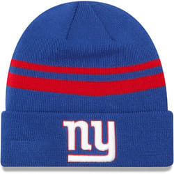 New Era Unisex-Adult NFL Official Sport Knit Classic Striped Knit Beanie Cold Weather Hat (New York Giants)