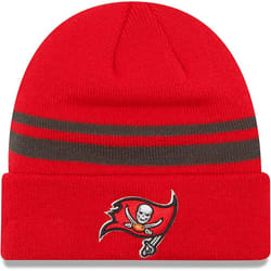 New Era Unisex-Adult NFL Official Sport Knit Classic Striped Knit Beanie Cold Weather Hat (Tampa Bay Buccaneers)