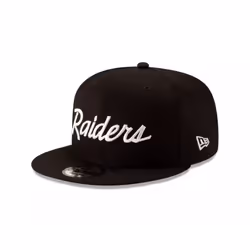 New Era mens NFL 9FIFTY Adjustable Snapback Hat Cap One Size Fits All (Las Vegas Raiders Script Logo)