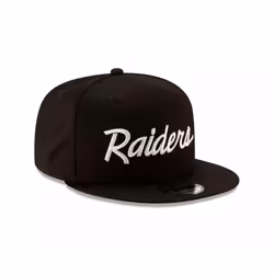 New Era mens NFL 9FIFTY Adjustable Snapback Hat Cap One Size Fits All (Las Vegas Raiders Script Logo)
