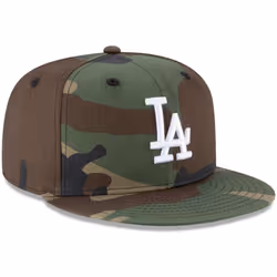 New Era MLB 9FIFTY Camo Adjustable Snapback Hat Cap One Size Fits All (Los Angeles Dodgers Camo)