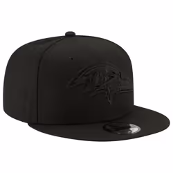 New Era NFL 9FIFTY Black On Black Adjustable Snapback Hat Cap One Size Fits All (Denver Broncos)