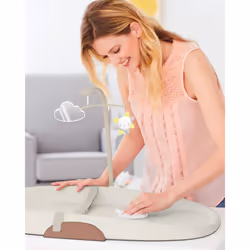 Skip Hop Nursery Style Wipe-Clean Changing Pad - Oat