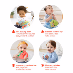 Skip Hop Baby Musical Toys Gift Set  Farmstand Fresh Picks  3 Months+