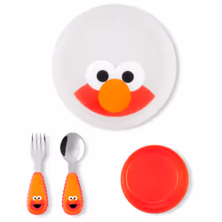Skip Hop x Sesame Street Toddler Feeding 4-Piece Mealtime Set  Elmo