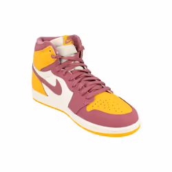 Nike Air Jordan 1 Retro High Og Mens Basketball Trainers 555088 Sneakers Shoes (uk 7.5 us 8.5 eu 42, university gold light bordeaux 706)