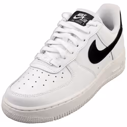 Nike Air Force 1 07 Womens Fashion Trainers in White Black - 5.5
