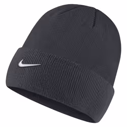 Nike Adult Unisex Stock Cuffed Knit Beanie Anthracite/White