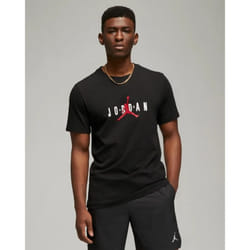 Men's Nike Air Jordan Stretch T-Shirt Crew Neck - L, Black